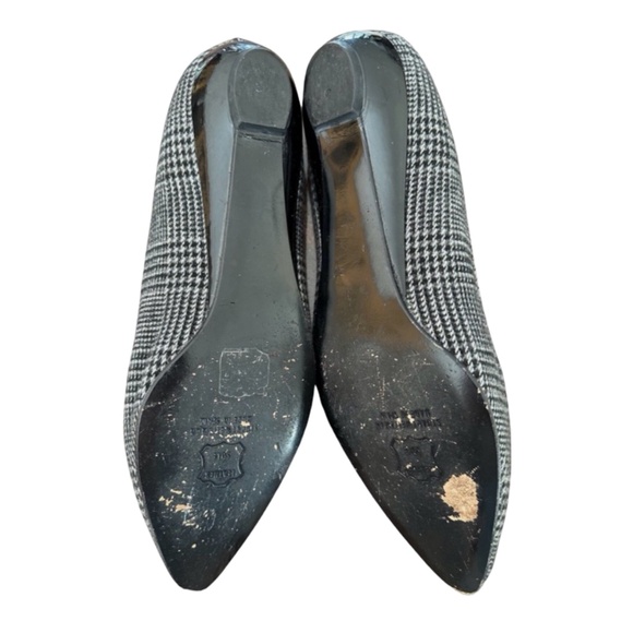 STUART WEITZMAN Women’s Plaid Fabric & Leather Shoes Size 7M - Picture 4 of 6